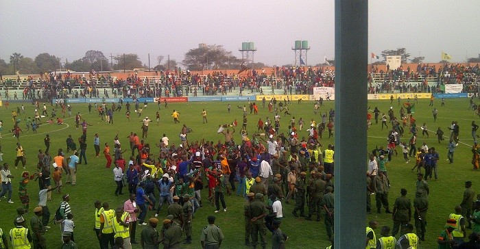 The fans invaded the pitch after the match and celebrations continued way after the final whistle