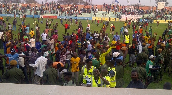 The fans where in full swing today