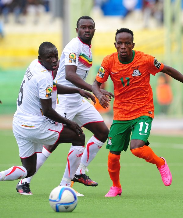 Cletous Chama in action earlier