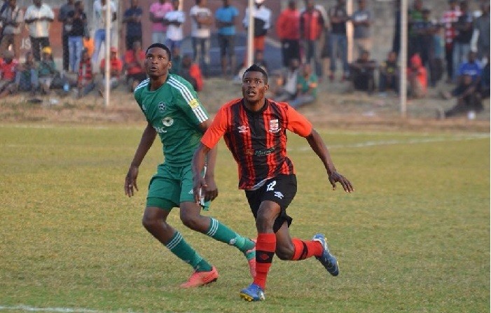 Steven Kabamba in green. 2015 GBFC top scorer - Who can forget the scorcher he scored against Zanaco at Sunset stadium. A definite one for the goal of the season shortlist